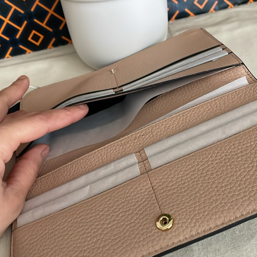 Nwt , Tory Burch Blake Color Block Slim Wallet Bl… - image 7